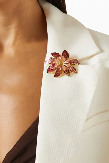 Ornamental Gold Brooch supplied by Yiwu Huanyu Trading Company