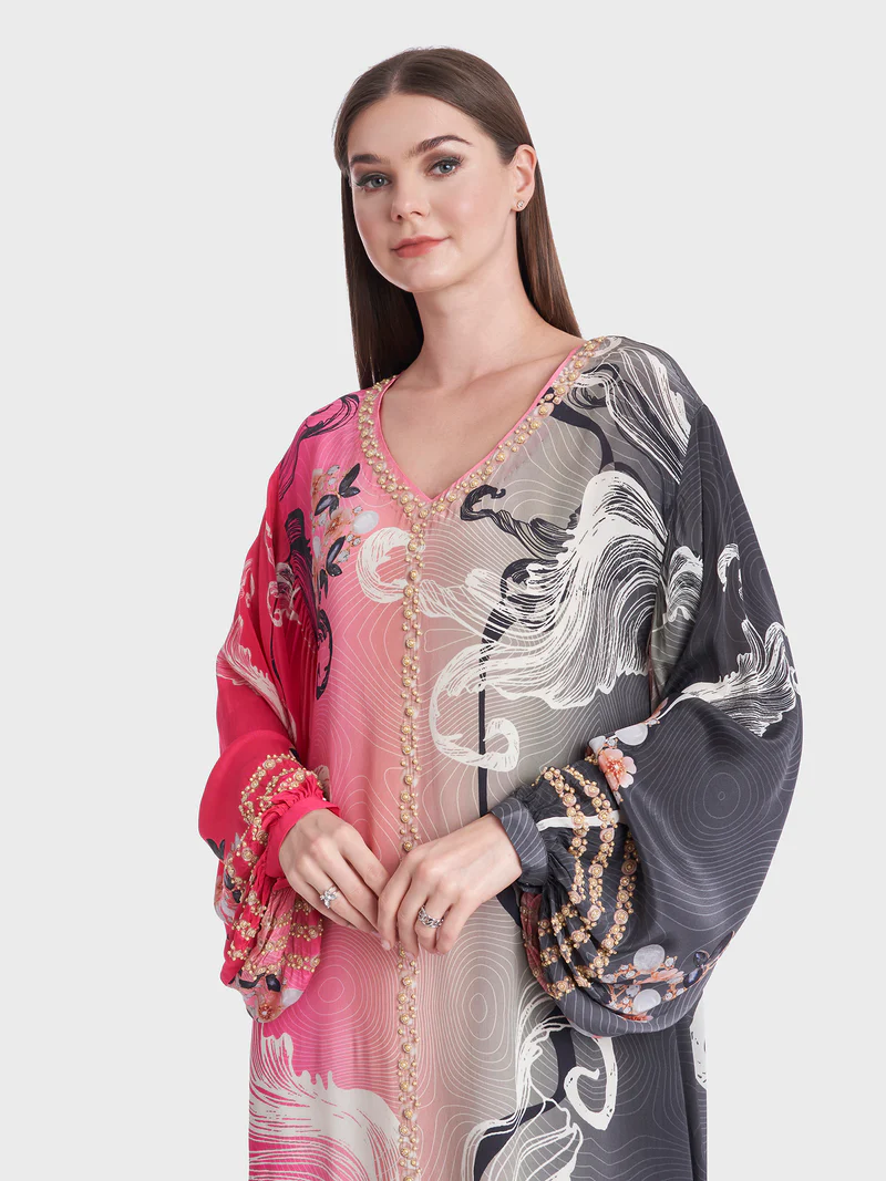 Blush Pink Jalabiya supplied by Yiwu Huanyu Trading Company